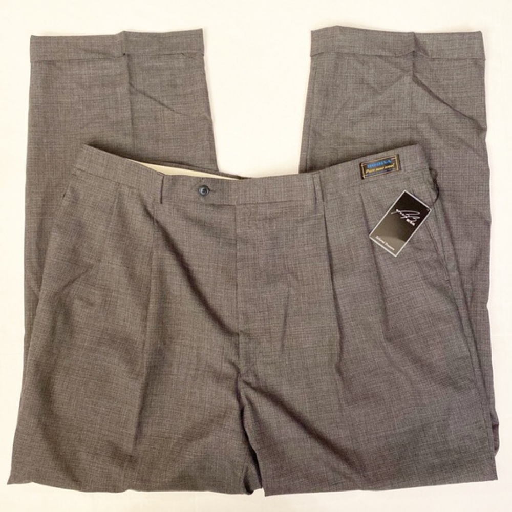 Bill Blass Dress Pants 100% Worsted Wool NWT